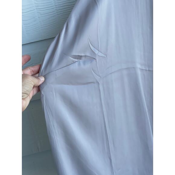 H&M taupe neutral spaghetti strap silky top L NWOT - Picture 4 of 11